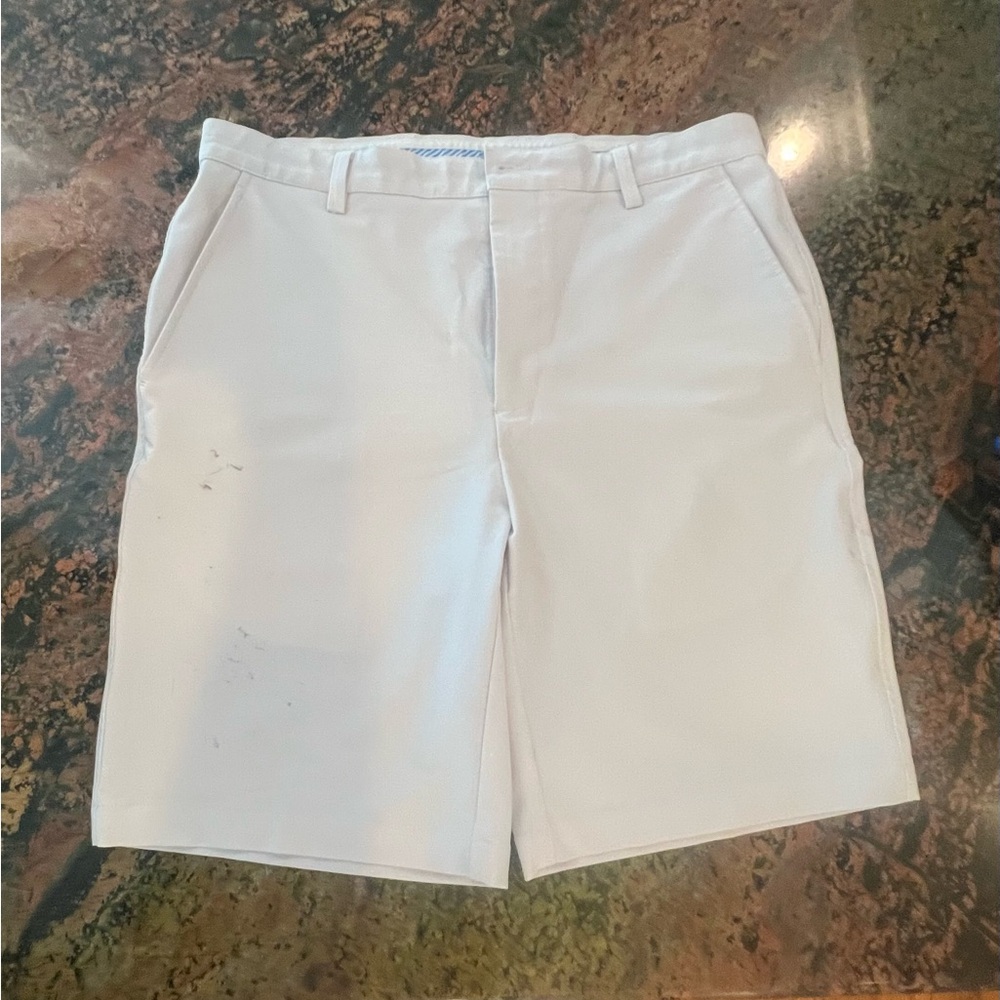 FootJoy Men's White Flat Front Shorts